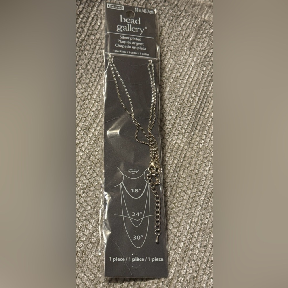 Halcraft Bead Gallery silver-plated 18-inch necklace chain